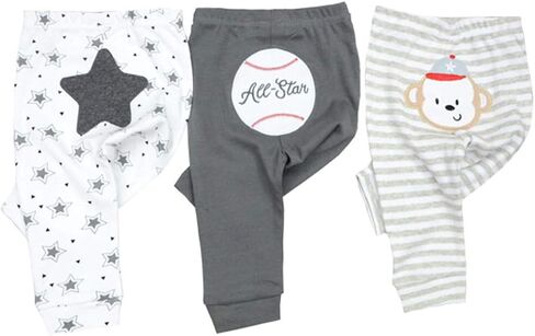 Unisex Baby 3-Pack Long Pants Boys Girls Toddler Cotton Shorts Gift Set in Saudi Arabia
