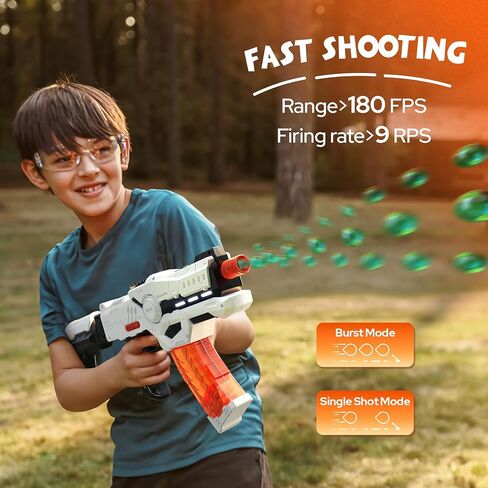 Bwine Gel Splatter Ball Blaster، FPS 180+، وضع تلقائي شبه/كامل، لعبة ألعاب الرماية للأنشطة الخارجية in Kuwait