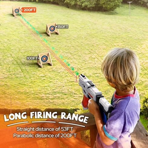 Bwine Gel Splatter Ball Blaster، FPS 180+، وضع تلقائي شبه/كامل، لعبة ألعاب الرماية للأنشطة الخارجية in Kuwait
