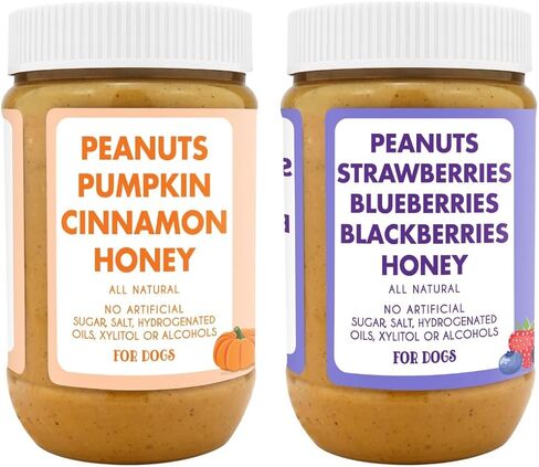 BUDDY BUDDER, Ruff Ruff Raw, Natural Dog Peanut Butter, Dog TreatMade in USA, (17 oz Jars) in Saudi Arabia