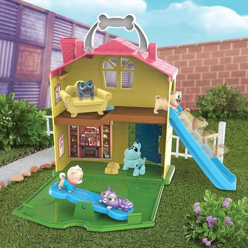 Puppy Dog Pals Stow N' Go Playset with Handle, Travel Toys for Kids, Officially Licensed Kids Toys for Ages 3 Up by Just Play in Saudi Arabia