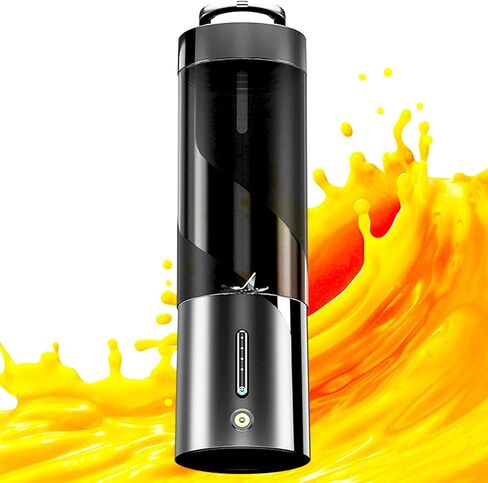 خلاط صغير محمول، آلات عصارة محمولة للخضروات والفواكه قابلة لإعادة الشحن عبر USB مع 6 شفرات وفرشاة تنظيف، خلاط محمول للمخفوقات والعصائر للمنزل والمكتب وصالة الألعاب الرياضية والسفر in Kuwait