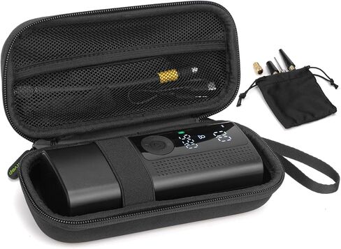 حقيبة سفر من Yewltvep لمنفاخ الإطارات 120 رطل لكل بوصة مربعة، حقيبة تخزين مضخة هواء محمولة، حقيبة حمل منفاخ إطارات السيارة مع حقيبة برباط للموصل والملحقات in Kuwait