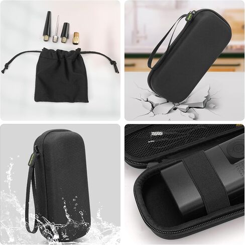 حقيبة سفر من Yewltvep لمنفاخ الإطارات 120 رطل لكل بوصة مربعة، حقيبة تخزين مضخة هواء محمولة، حقيبة حمل منفاخ إطارات السيارة مع حقيبة برباط للموصل والملحقات in Kuwait