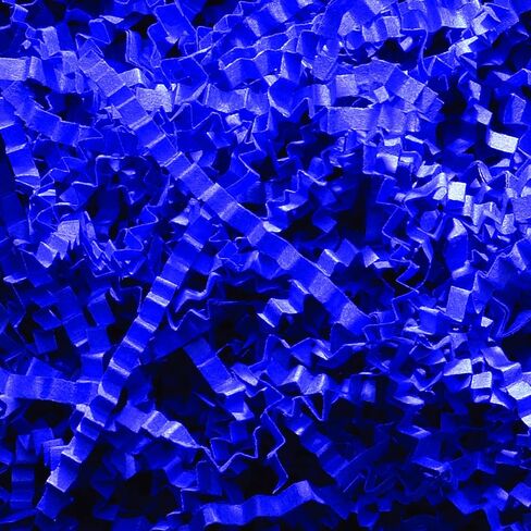 BOX USA 10 lb. Royal Blue Crinkle Paper Packing, Shipping, and Moving Box Filler Shredded Paper for Box Package, Basket Stuffing, Bag, Gift Wrapping, Holidays, Crafts, and Decoration in Saudi Arabia
