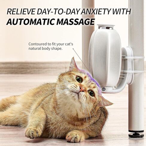 أداة العناية الذاتية بزاوية القطط، جهاز تدليك ذاتي للقطط يدور تلقائيًا، فرشاة للخدش الزاوية، ألعاب تفاعلية للقطط مع النعناع البري للقطط لتخفيف التوتر in Kuwait