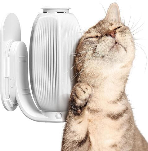 أداة العناية الذاتية بزاوية القطط، جهاز تدليك ذاتي للقطط يدور تلقائيًا، فرشاة للخدش الزاوية، ألعاب تفاعلية للقطط مع النعناع البري للقطط لتخفيف التوتر in Kuwait