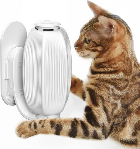 أداة العناية الذاتية بزاوية القطط، جهاز تدليك ذاتي للقطط يدور تلقائيًا، فرشاة للخدش الزاوية، ألعاب تفاعلية للقطط مع النعناع البري للقطط لتخفيف التوتر in Kuwait