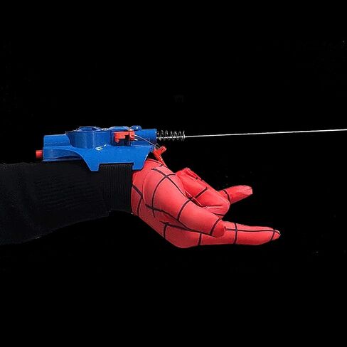 Web Shooter Wrist Toy-Rope Launcher ,USB Recharger，Automatic take-up,Spider Web Shooters That Actually Shoot，Superhero Role-Play, Real Web-Shooters Great Gift for Man and Kids(Black) in Kuwait