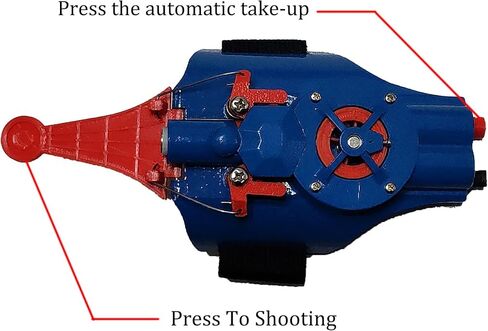 Web Shooter Wrist Toy-Rope Launcher ,USB Recharger，Automatic take-up,Spider Web Shooters That Actually Shoot，Superhero Role-Play, Real Web-Shooters Great Gift for Man and Kids(Black) in Kuwait