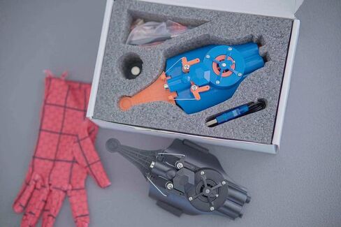 Web Shooter Wrist Toy-Rope Launcher ,USB Recharger，Automatic take-up,Spider Web Shooters That Actually Shoot，Superhero Role-Play, Real Web-Shooters Great Gift for Man and Kids(Black) in Kuwait