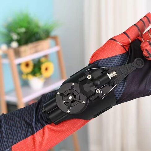 Web Shooter Wrist Toy-Rope Launcher ,USB Recharger，Automatic take-up,Spider Web Shooters That Actually Shoot，Superhero Role-Play, Real Web-Shooters Great Gift for Man and Kids(Black) in Saudi Arabia