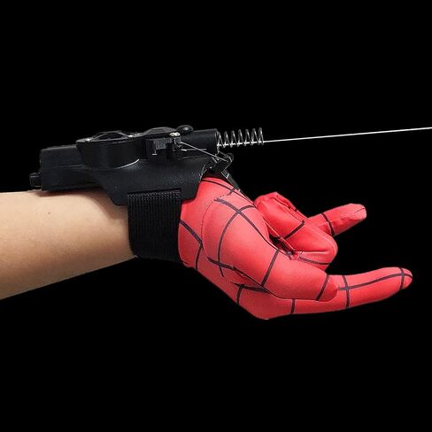 Web Shooter Wrist Toy-Rope Launcher ,USB Recharger，Automatic take-up,Spider Web Shooters That Actually Shoot，Superhero Role-Play, Real Web-Shooters Great Gift for Man and Kids(Black) in Saudi Arabia