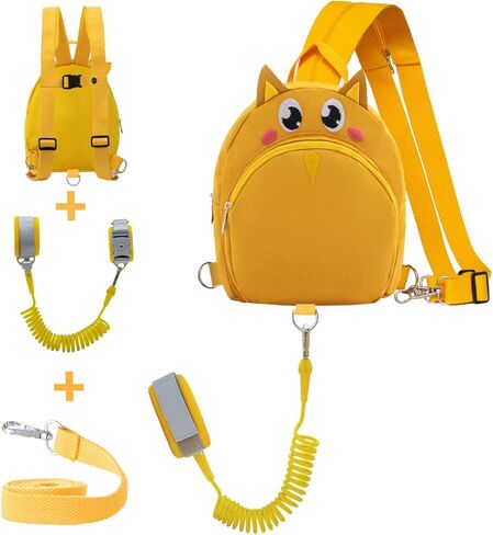 حقيبة ظهر صغيرة قابلة للتحويل للأطفال والأولاد والبنات مع مقود مضاد للفقد للأطفال وسوار معصم (ضفدع) in Kuwait