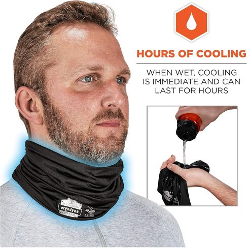 Ergodyne Chill Its 6489 Cooling Neck Gaiter or Face Covering, Two Layers, Adjustable Nose Clip for Secure Fit in Saudi Arabia