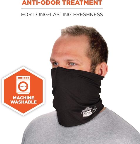 Ergodyne Chill Its 6489 Cooling Neck Gaiter or Face Covering, Two Layers, Adjustable Nose Clip for Secure Fit in Saudi Arabia