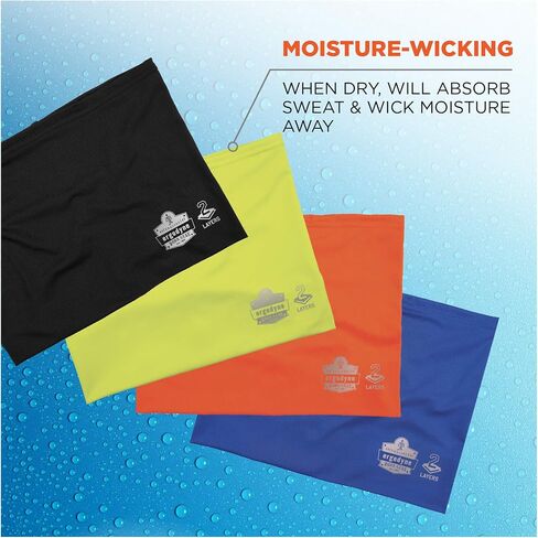 Ergodyne Chill Its 6489 Cooling Neck Gaiter or Face Covering, Two Layers, Adjustable Nose Clip for Secure Fit in Saudi Arabia
