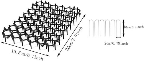 بساط سكات للقطط مع مسامير، بساط سبايك للقطط، بساط سكات للحيوانات الأليفة للحديقة والسياج، 7.9×6.1 بوصة in Kuwait