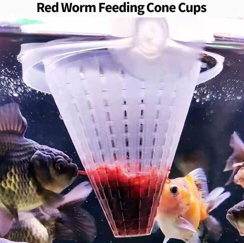 Aquarium Feeding Ring Set XUANHEY 5pcs Fish Feeding Betta Feeding Ring Aquarium Floating Fish Feeder for Fish Turtle (1 Square, 1 Round, 1 Movable Fish Shape and 2 Bloodworms Food Feeder) in Saudi Arabia