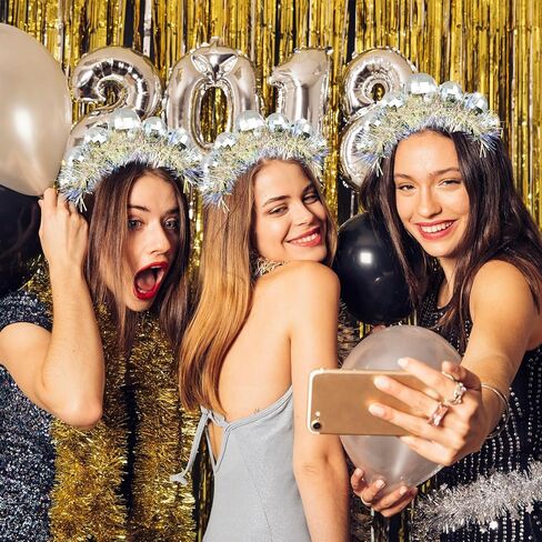 Newmemo ديسكو الكرة عقال الفضة ديسكو عقال خمر ديسكو زي أغطية الرأس ديسكو الكرة رئيس Boppers 70s عصابات مرآة الكرة عقال اكسسوارات الشعر للنساء فتاة ديسكو حزب Bday ديكور NYE in Kuwait