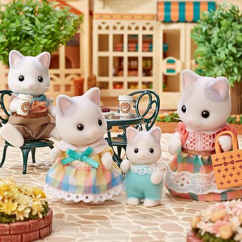 Calico Critters Latte Cat Family - Set of 4 Collectible Doll Figures for Ages 3+ in Kuwait