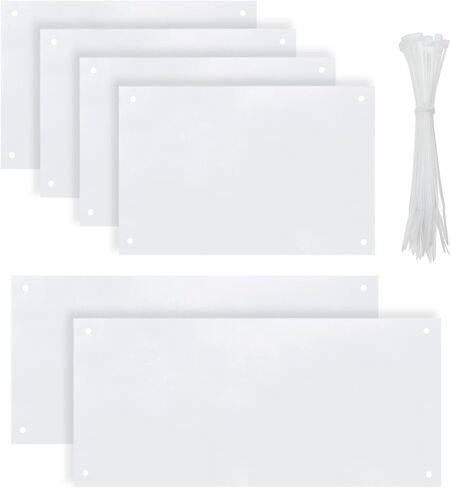 Alfie Pet - Charlie 6-Piece Set Urine Guard Clear Side Lining Habitat Siding Cage Edge Liners for Rabbit Guinea Pig in Kuwait