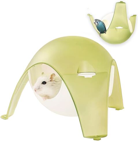 Hamster Bird Parrot Space Capsule Hideout House Bed Hangable Standing Stand Hide Nest Hut Hammock Cage Accessories for Hamster Parrot Bird in Saudi Arabia