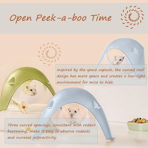 Hamster Bird Parrot Space Capsule Hideout House Bed Hangable Standing Stand Hide Nest Hut Hammock Cage Accessories for Hamster Parrot Bird in Saudi Arabia