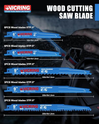 34 قطعة من شفرات المنشار الترددية مجموعة شفرات المنشار لتقليم قطع الخشب المعدني مع شفرات المنشار في الحقيبة المنظمة in Kuwait