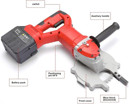 36V MAX Rechargeable Cordless Electric Rebar Cutter,Multi-Purpose Cut up to 3/2inch(4-40mm) Rebar and Round Bar,Portable Concrete Cutting Edge Saw with 4.0 Ah Battery and Charger in Kuwait