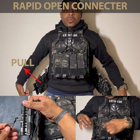 YAKEDA Quick Release Tactical Outdoor Vest for Adult in Kuwait