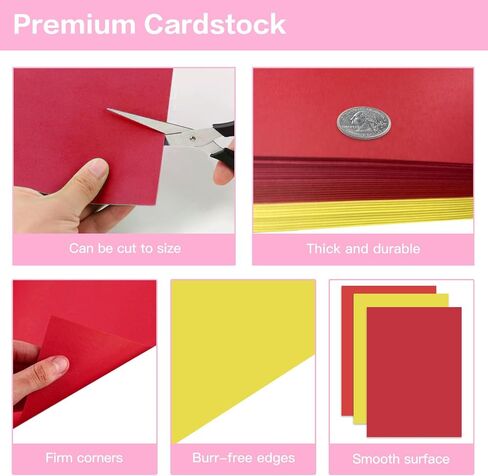 30 Sheets Red White Blue Cardstock Paper 8.5 x 11 Inches, 67lb/180gsm Patriotic Colored Cardstock for 4th of July Decorations, Easy to Cut,Printing, DIY Crafts, Card Making, School Projects(Patriotic) in Saudi Arabia