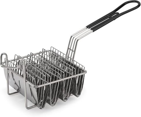 Taco Basket for Frying, Holds 4/6 Shells Deep Fryer Taco Shell Holder Basket Taco Fry Basket with Grip Handle in Kuwait