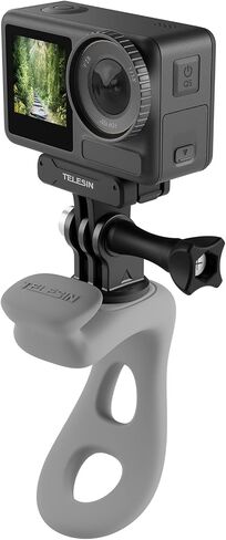 TELESIN Camera 360 Strap Mount Flexible Wrap Band Bike Motorcycle Handlebar Tube Roll Bar Stick Pole Ski Holder Accessories for GoPro Max Hero 12 11 10 9 Insta360 Ace Pro X3 DJI Action 3 4 Osmo Pocket in Saudi Arabia