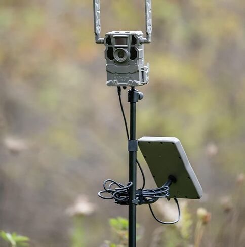 TACTACAM Reveal Adjustable Camera Stake with Solar Panel Mount, Fits All Outdoor Trail Cameras and Cellular Cameras with 1/4" 20 mounts in Kuwait