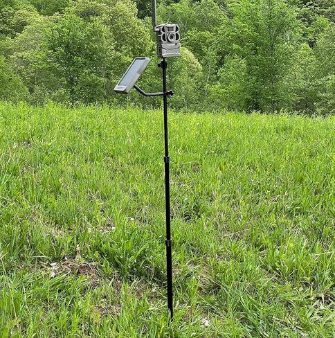 TACTACAM Reveal Adjustable Camera Stake with Solar Panel Mount, Fits All Outdoor Trail Cameras and Cellular Cameras with 1/4" 20 mounts in Kuwait