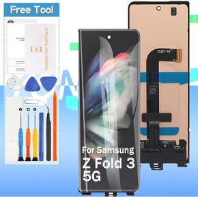 Original for Samsung Galaxy Z Fold 3 5G LCD Screen Replacement Display SM-F926 F926B F926U F926N | Black | Tools Included(Outer Small Front)