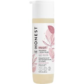The Honest Company 2-in-1 Cleansing Shampoo + Body Wash | Gentle for Baby | Naturally Derived, Tear-free, Hypoallergenic | Fragrance Free Sensitive, 10 fl oz