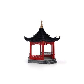 KARESANSUI Traditional Chinese Pavilion - Terrarium Decor, Chinese Aquarium Decoration, Fairy Garden Accessories, Paludarium Decor, Zen Garden Kit, Miniature Pagoda, Dollhouse Accessories