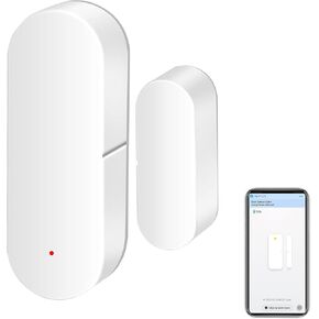 WiFi Door Sensor: Smart Door Open/Closed Detectors, Wireless Window Sensor with App Notification Alert, Contact Sensor for Home Security, Compatible with Alexa Google Assistant (1pack)