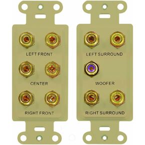 Legrand - OnQ 5.1 Home Theater Outlet Straps, Home Theater Connection Kit with Home Theater Strap and Cable Access Strap, White, 1 Count, F9004WH