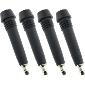 Alpenstock Tip E-outstanding 4PCS Black Carbon Tungsten Steel Trekking Rod Tip Replacement for Hiking Walking Treking Carbide Flextip
