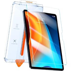 TORRAS for iPad Mini 7 Screen Protector A17 Pro 2024, iPad Mini 6 Screen Protector, Military Grade Shatterproof [TOP 9H+ Tempered Glass＆ One-Pull Installation] Anti-Scratch, Bubble Free, HD Clarity