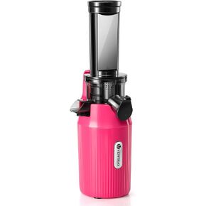 Ventray Essential Ginnie Juicer, Compact Small Cold Press Juicer, Masticating Slow Juicer with 60RPM Low Speed, Easy to Clean & Nutrient Dense, Eco-Friendly Packaging, Sunny Yellow