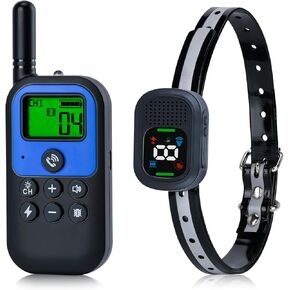 Dog Training Shock Collar - 4900FT Dog Training Shock Reflective Collar with Remote, Waterproof Rechargeable E-Collar with 4 Training Modes, with Flashing Light, for Large Medium Small Dogs