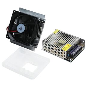 Peltier Cooler with Power Peltier Cooler Kit, Peltier Cooler Kit with Power Supply Supply Semiconductor Refrigeration Cooling System DIY Kit 12VDC