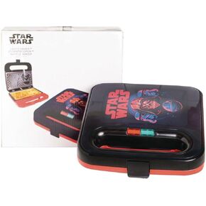 Uncanny Brands Mandalorian Waffle Maker - Bounty Hunter & Baby Yoda Waffles - Star Wars Kitchen Appliance