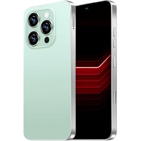 I16 ProMax Smartphone Unlocked Cell Phone, 6.99“ HD Screen 5G Phone, 8+256GB Phone Unlocked, 7000mAh, 68+108MP Zoom Camera, Fingerprint Button Unlock-and take Photos,Dual SIM, Face ID(Black.)