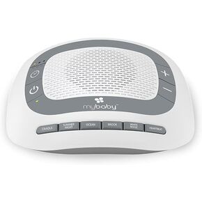 MyBaby SoundSpa White Noise Machine for Babies | 6 Soothing Lullabies for Newborns, Sound Therapy for Travel, Relaxing, Kids, Newborns, Baby Songs, Adjustable Volume, Auto-off Timer, By HoMedics