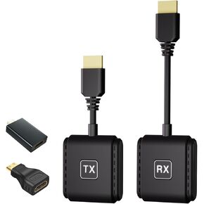 PeakDo Wireless HDMI Transmitter and Receiver,1080P@60Hz Output,Wireless HDMI Sender Extender 2.4G/5G Wireless HDMI Kit with Surface Spraying,Streaming Video to TV,Monitor from Laptop,PC,160FT Range